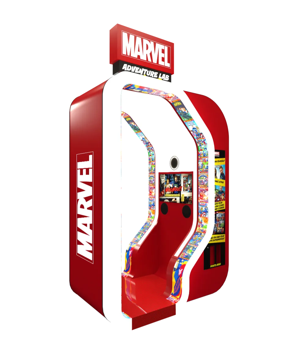 photo booth Marvel Adventure Lab